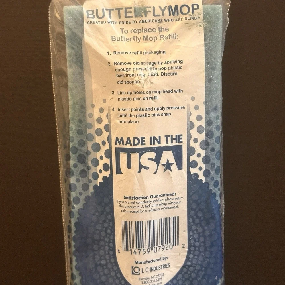 Butterfly Sponge‎ Mop Refill Type l Absorbent Poly Sponge L C Industries New